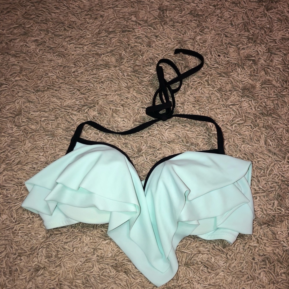 PINK Victoria’s Secret Ruffled Layer Bikini Top